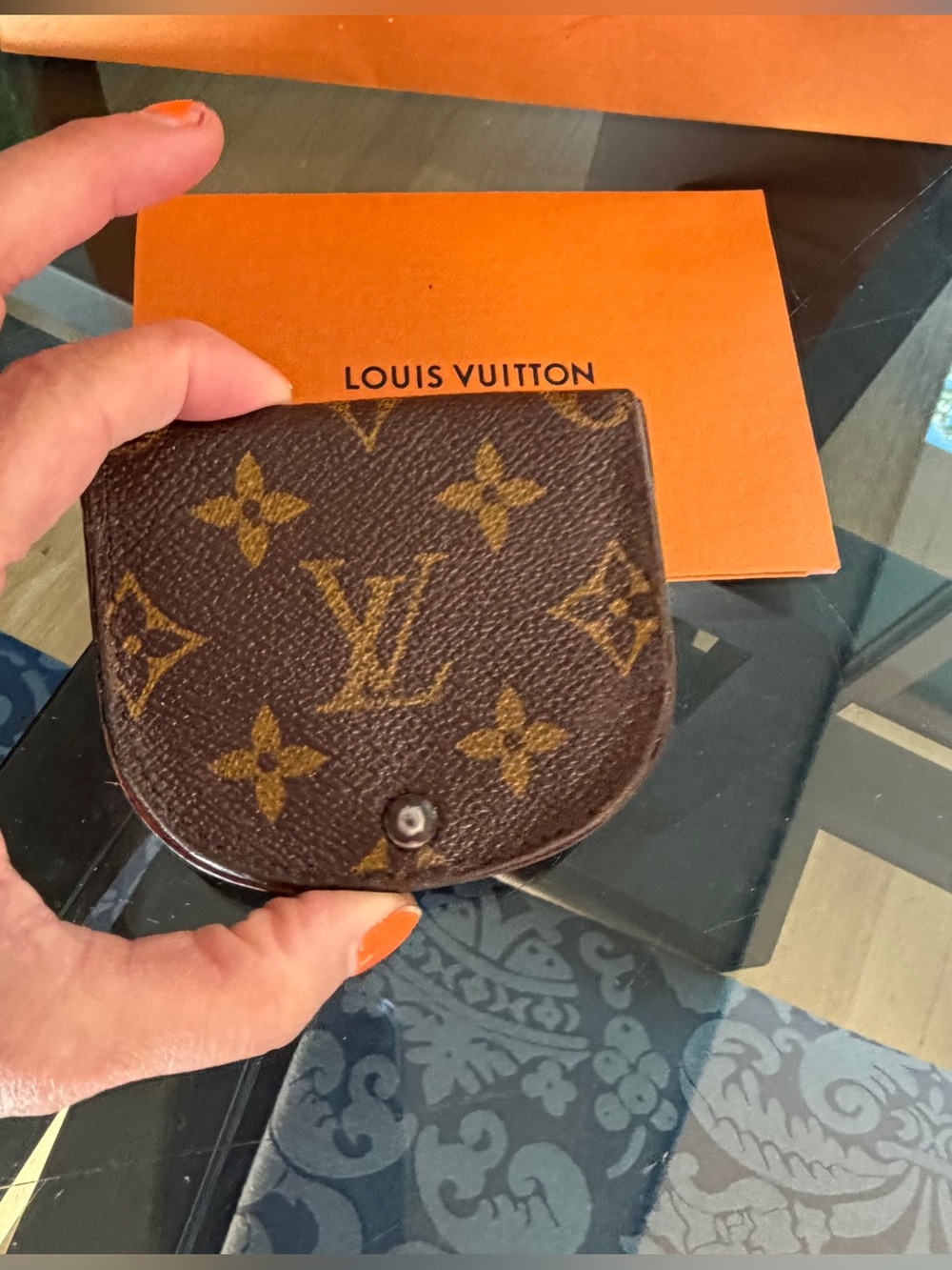 Louis Vuitton Monogram Canvas Brown and Gold Coin Purse